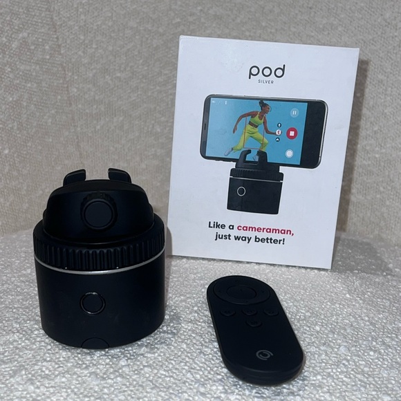 Pivo Pod Silver Auto Tracking Face Body Horse Phone Holder 360° Rotation - Picture 14 of 14